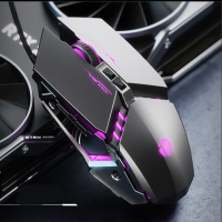 鼠标有线静音usb笔记本办公台式电脑通用鼠标宏吃鸡游戏发光电竞