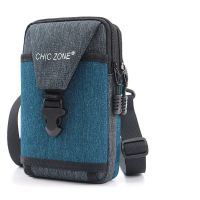新款6.5寸手机腰包男穿皮带手机套腰带挂包多功能零钱手机包防水|孔雀蓝[加大三层7-7.5寸]送背带