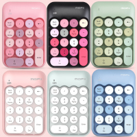 无线数字键盘小键盘笔记本电脑财务会计收银台式银行密码输入器外接机械手感便携式小型迷你可爱