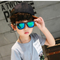 儿童节演出表演眼镜方框反光太阳镜男女宝宝方形墨镜小孩子幼儿潮