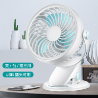 f小风扇迷你学生宿舍床上夹式可充电小型电扇便携式静音办公室usb
