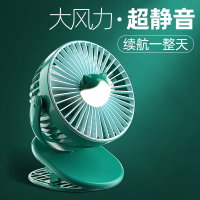 usb小风扇迷你学生宿舍便携式随身可充电床上桌面静音夹扇办公室大风力婴儿车载小型手持台式扇