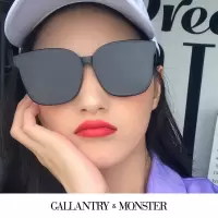 新加坡gm墨镜女开车防紫外线眼镜网红款大框近视太阳镜男2020新款