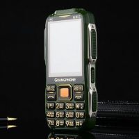 路虎军工三防老人手机老年机老人机电霸超长待机联通移动老年手机|军绿色3.5寸TV版动4G联通2G 标配