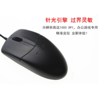 有线光电鼠标usb接口ps2圆口笔记本台式电脑办公通用1.8米