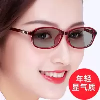 变色眼镜近视平光无度数女款士防紫外线防蓝光辐射全框变色太阳镜