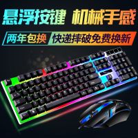 背光键盘鼠标套装机械手感办公家用键鼠吃鸡游戏电脑笔记本