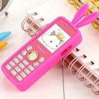 迷你小机子备用机学生儿童机移动双卡大声音卡通手机袖珍小按键机|兔子送皮套玫红