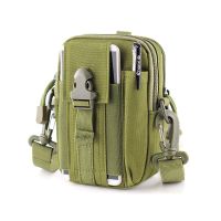 新款男士6.5寸手机包多功能竖款穿皮带战术腰包户外运动6寸腰挂包|军绿色[6.5英寸]送背带