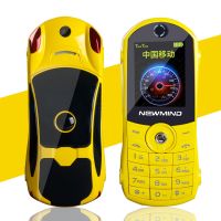 小汽车跑车手机移动直板电信老人男女儿童小学生个性卡通迷你手机|黄色/移动联通/无震动 套餐三:标配+一块电池+8G内存卡