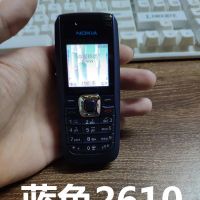 1280移动4g手电筒无摄像头老人学生戒网备用直板老年手机|蓝色2610 手机+2电池+1充电器