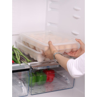 鸡蛋收纳盒冰箱鸡蛋盒家用带盖防震鸡蛋架托塑料保鲜盒包装盒34格