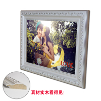 婚纱相框墙拼图框寸摆台挂30寸36寸24寸欧式实木5寸20油画框定做|珍珠烫金色 20寸(40.5*50.5)厘米