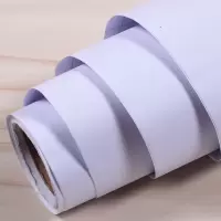 纯白墙纸自粘pvc防水壁纸墙贴纯白色即时贴家居翻新贴纸加厚|加厚纯白 60cm*10米