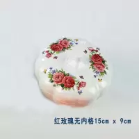 果盒糖果盘婚庆密胺分格瓜果盒子水果干果南带盖果盒|红玫瑰无内格
