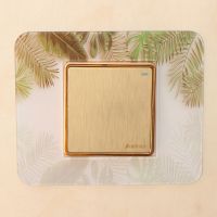 ins少女心卧室插座套灯开关装饰开关保护套新款开关贴|北欧树叶5个装 8.6cm*8.6cm