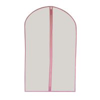 西服套子衣袋透明防尘套挂式防尘罩防尘大衣西装家用衣服袋加厚挂|中间拉链粉色包边 5个大号+5个特大号