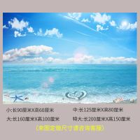 墙纸自粘3d客厅装饰画墙贴壁画风景画贴纸海景壁纸沙发电视背景墙|CS-0872 小号:长90CMX高60CM