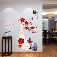 卧室房间自粘墙纸贴纸客厅墙壁装饰温馨墙贴画玄关墙面中国风荷花|GS9386
