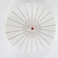 跳舞油纸复古纯色工艺古风舞蹈绘画雨伞大红古典吊顶素面江南|白色 升级木杆伞面直径83cm
