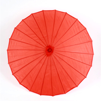 跳舞油纸复古纯色工艺古风舞蹈绘画雨伞大红古典吊顶素面江南|红色 升级木杆伞面直径82cm+收纳袋
