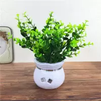 仿真假花草摆件客厅家居茶几摆设塑料花干花束植物小盆栽套装饰品Y6|金钱草小盆栽