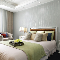 加厚防水自粘墙纸欧式无纺布壁纸卧室客厅3d立体花温馨背景墙贴纸V4|灰色月光森林无纺布 自粘墙纸(53cm宽*3米长)