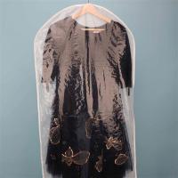 无纺布衣服防尘袋衣罩加厚防尘罩大衣家用挂式透明衣物收纳防尘套K3|白色 60*120大号5个