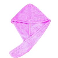 干发帽女吸水可爱速干长发包头毛巾成人双层加厚浴帽干发巾I9|紫色(1个) [长款加厚]