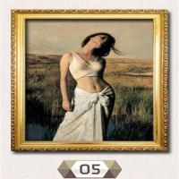 美女油画装饰画抱陶女艺术美容院酒店欧式客厅宾馆卧室墙壁画N1|5 68*88cm