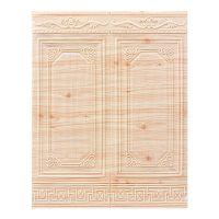 墙纸自粘卧室榻榻米壁纸幼儿园墙裙装饰3d立体墙贴防水防潮贴纸B5|中国风松木色 70厘米宽乘90厘米高