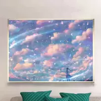 数字油画风景动人物花卉客厅装饰画手绘填色油彩装饰画Y3|G511 40*50cm无内框