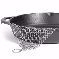 新型不锈钢圆环洗锅网刷锅网清洗球刷杯子碗锅神器厨房清洁钢丝球|4*4英寸方形