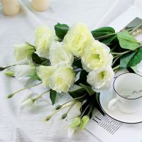 欧式仿真花假花 客厅家居饰品干花绢花装饰花 桔梗花花艺餐桌摆件|5枝绿色桔梗花