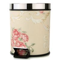 欧式创意带盖脚踏垃圾桶客厅厨房卫生间脚踏式有盖垃圾桶