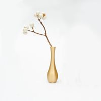 黄铜迷你小花瓶桌面纯铜花瓶仿古金属花器家居摆设禅意供佛观音瓶|一只