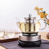 家用煮茶器耐热玻璃茶壶迷你煮茶炉烧水壶茶具迷你养生泡茶壶套装|600毫升壶+升级电炉