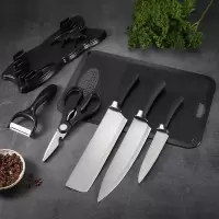 德国不锈钢锻打菜刀锋利厨房刀具锻打厨刀水果刀全套厨具菜板|常见家用砂光版(防粘效果一般) 防粘尖头厨师刀