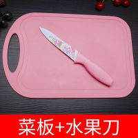 厨房不锈钢菜刀刀具切肉刀片刀切水果刀厨刀宿舍家用锋利不生锈|果刀+菜板