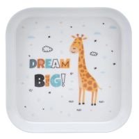 家用餐桌垃圾分类盘子仿瓷干果小水果盘吐骨碟垃圾点心食盘碟子E1|长颈鹿 九个装[带收纳底座]