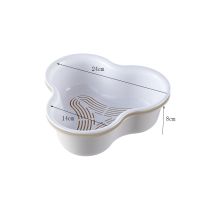 家用双层洗菜篮子火锅拼盘蔬菜拼盘沥水篮水果盘N4|北欧米小号