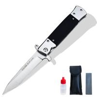 户外能瑞士军刀防身随身迷女蝴蝶便携折叠刀钓鱼用品刀具R4|白色版+护刀套装