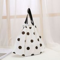 定制收口袋外面束口袋打包带加厚塑料手提袋包装袋N3|波点（50个/包） 小小号30*20*8