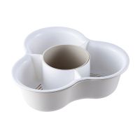 收纳火锅蔬菜组合拼盘双层水果盘洗菜篮沥水篮菜篮子E7|双层加厚大号卡其色