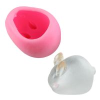 水晶滴胶立体兔子小猪奶酪模具可爱兔子果冻慕斯蛋糕磨具U5|3D大号兔子模具