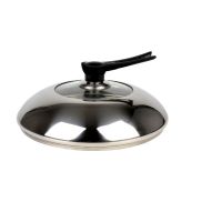 加厚可视炒锅蒸锅汤锅锅盖16cm-40cm不锈钢玻璃组合盖蘑菇盖K5|可立手柄 38蘑菇锅盖