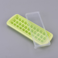 创意冰块模具做冰自制带盖冰格家用制冰盒冰模冻冰块盒|33格(颜色随机)冰格+冰盖