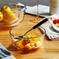 微波炉钢化耐热透明玻璃沙拉碗水果家用单个学生泡面创意汤碗餐具