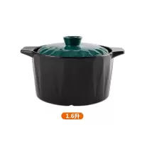 煲汤砂锅炖锅小沙锅汤锅家用瓦煲燃气煤气灶专用耐温火锅T1|菱形1.6升砂锅1-2人
