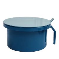 调料罐套装调味盒子厨房用品带盖料盒盐罐调味品家用带勺收纳盒|ML5583三格蓝色调味盒17-8 2个装混装颜随机